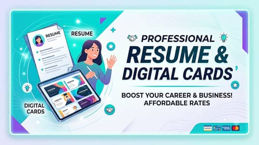 Professional Resume & Digital Cards Designs
