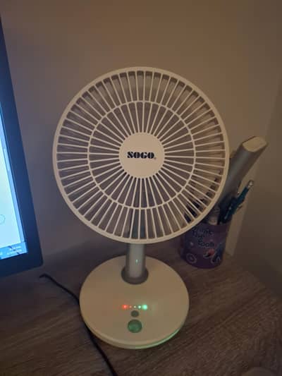 Sogo Rechargeable Mini Fan/Study Light Fan