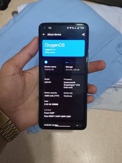 8/256 Oneplus 9R (Pta Approved)
