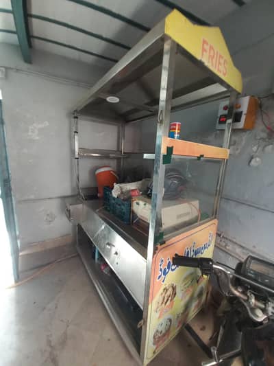 2 in 1 Sharwma  Burger and fries counter