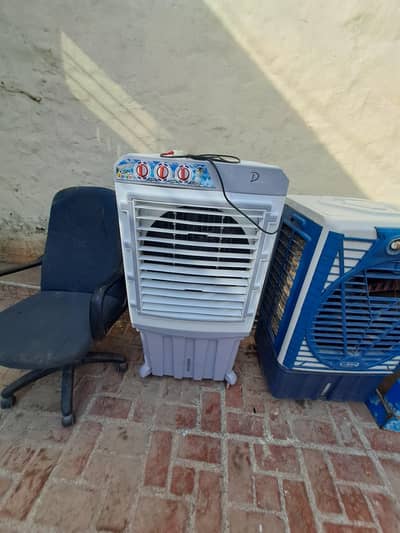 6  air cooler okay condition all and 1 boss chair
