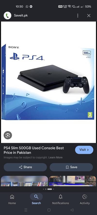 ps4 slim 500 gb