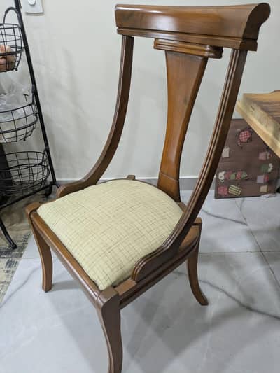8 solid wood dining chairs