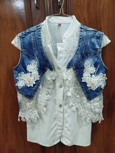 stylish Jeans Dress for baby girl 4-5 years
