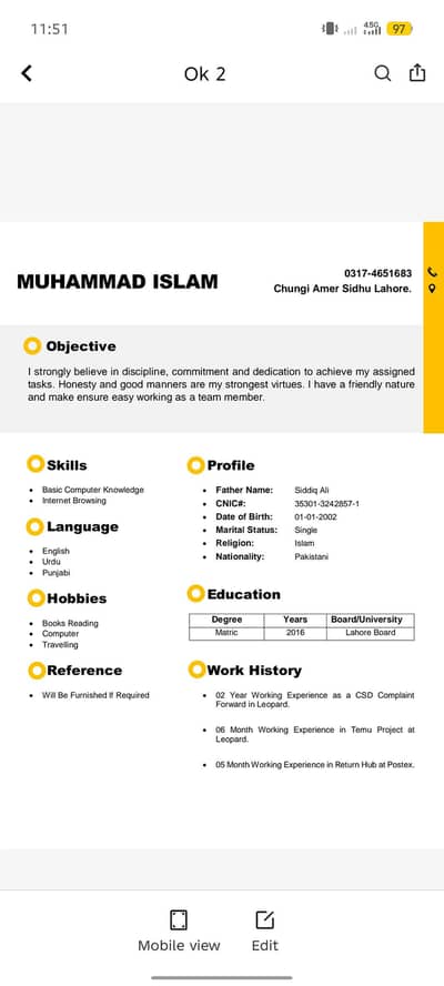 I need a job.
