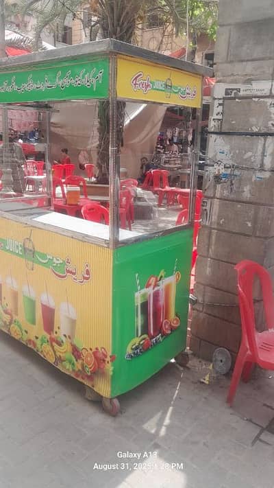 steel counter  fries stall  fries counter juice counter