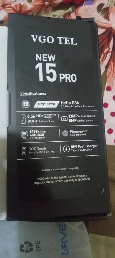 VGO TEL New 15 Pro
