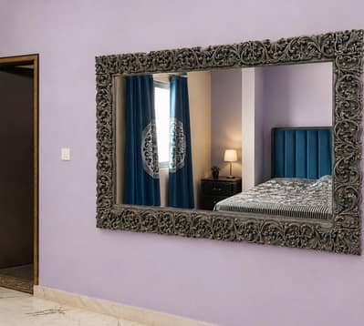 6ft wide 4ft height Large Ornate Decorative Wall Mirror Floral Frame