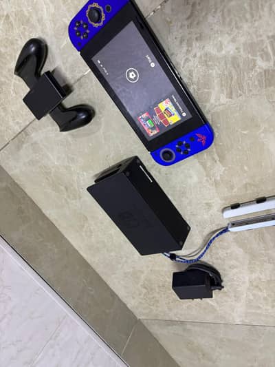 Nintendo switch with all accesseries