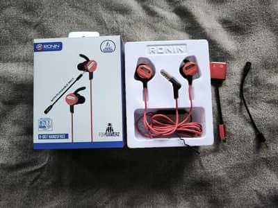 Sports Wired Earphones with Mic - Gaming & Running - Box Pack