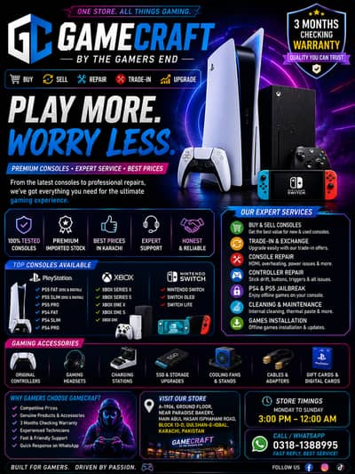 PS5 Deals | PS4 Xbox Nintendo Switch | Best Prices Karachi