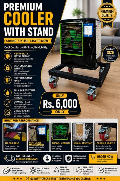 Handmade Cooler with stand