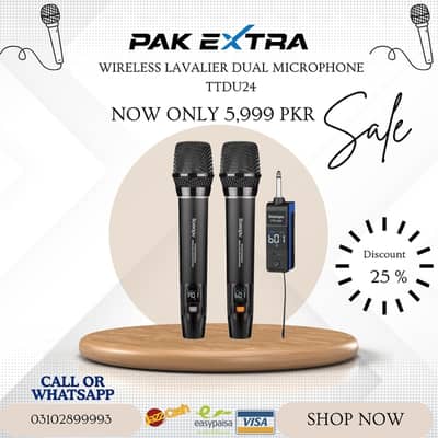 Wireless Lavalier Dual Microphone TTDU24