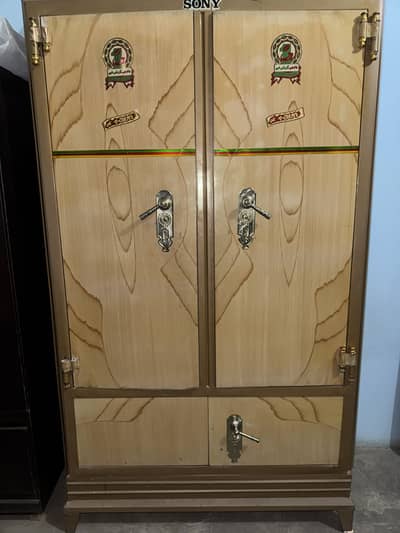 Vintage Sony Super Deluxe Iron Double Door Wardrobe
