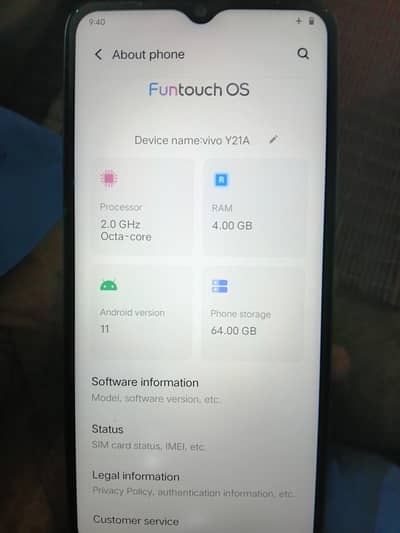 Vivo Y21A 2021