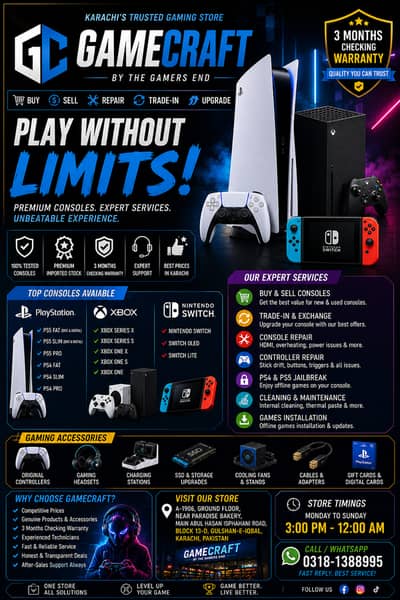 PS5 Xbox Nintendo Switch Store | Warranty & Trade-In