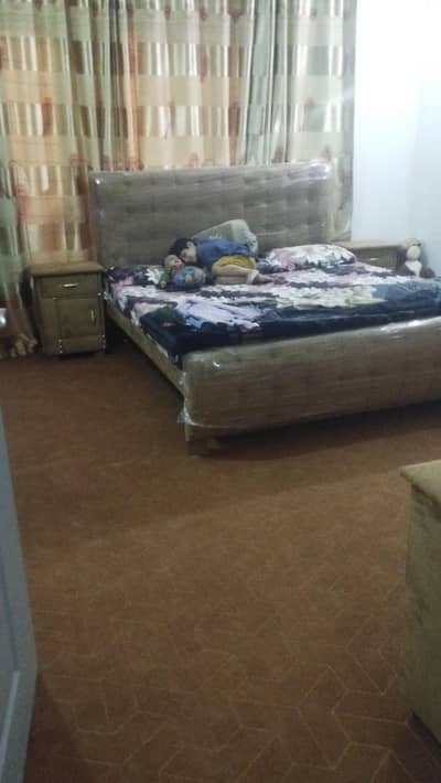 Double Bed Set with Side Tables And Dressing Table