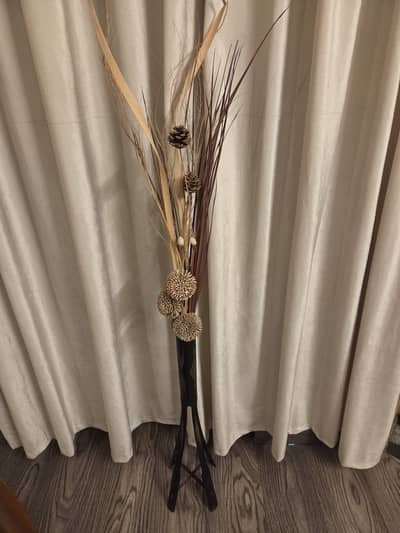 Decor Stand with Artificial Flowers