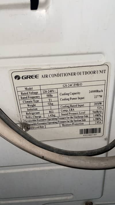 Gree ac 2 ton brand new condition