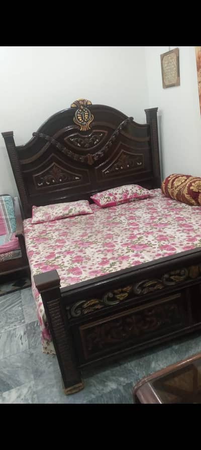 bed with mattress