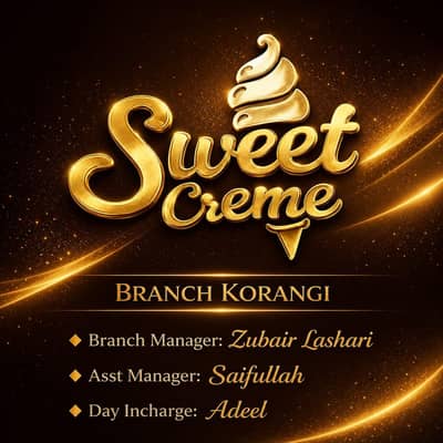 sweet cream order taker need