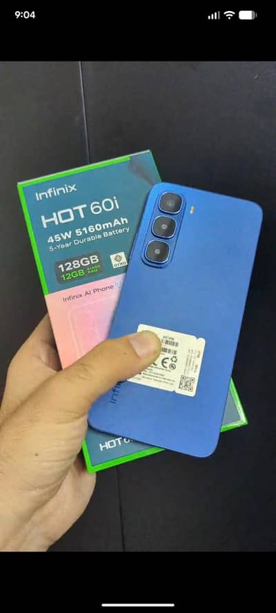 Infinix hot 60i Official Pta Dual sim 6gb 128gb dual