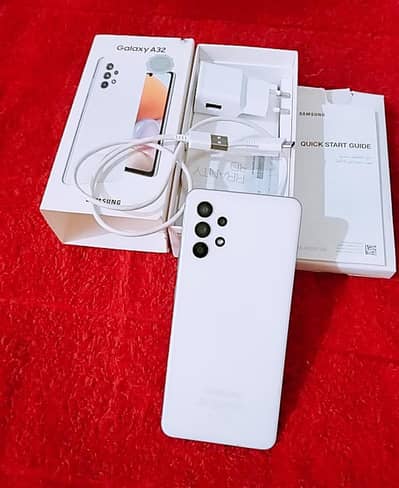 Samsung Mobile A32 128GB full box Whatsapp no 03460455416