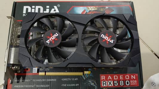 RX 580 8GB WITH BOX GDDR5