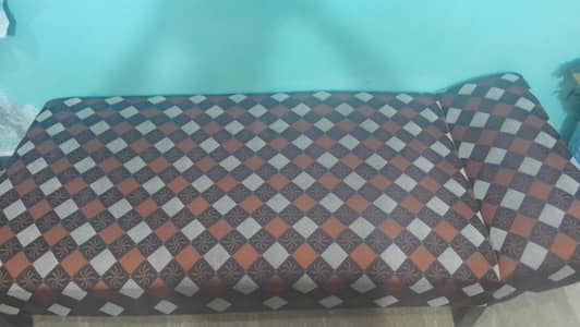 Single Bed  made with  solid wood and Fix Matress molty foam