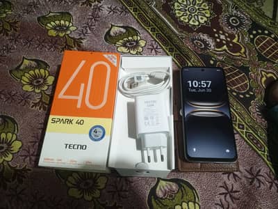 Tecno spark 40 with packing and warranty