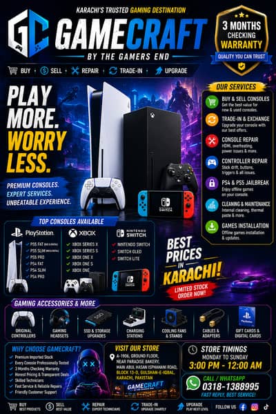 PS5 PS4 Xbox Console Shop | Best Prices in Karachi