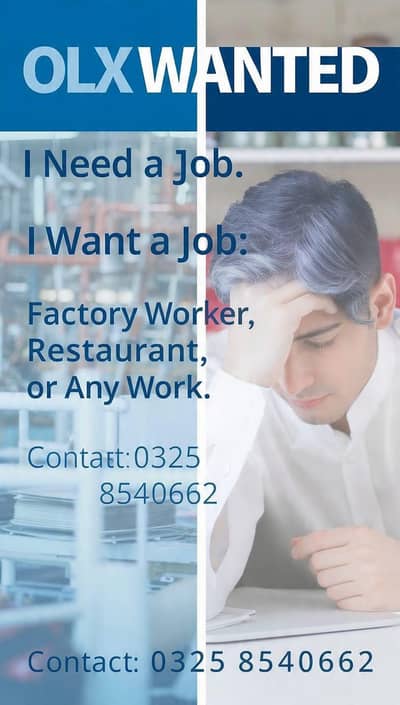 helper job needed in Peshawar Entry level