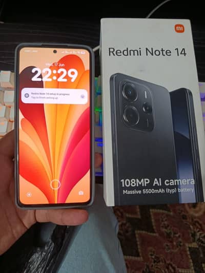 Xiaomi Redmi note 14 256gb 2 months warranty