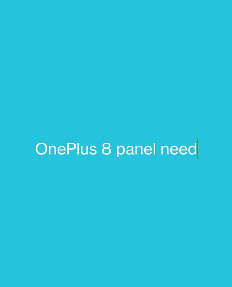 One Plus 8 0