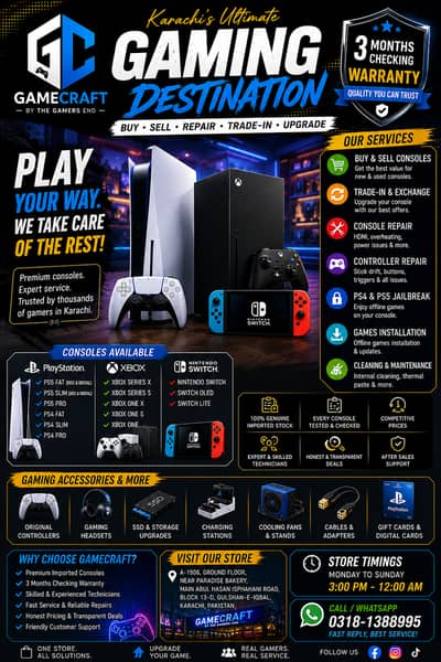 Buy PS5 PS4 Xbox | Trusted Gaming Store | GameCraft