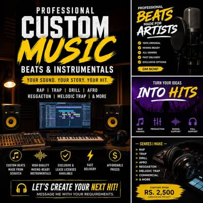 Professional Custom Music Beats & Instrumentals