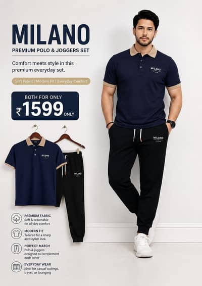trouser and t shirt in western style limited stock