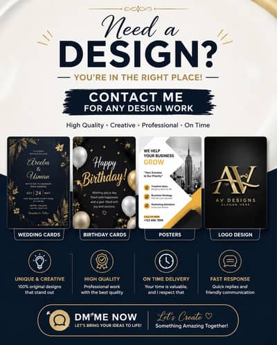 Graphic Designer | Logo, Wedding Card & Poster Design