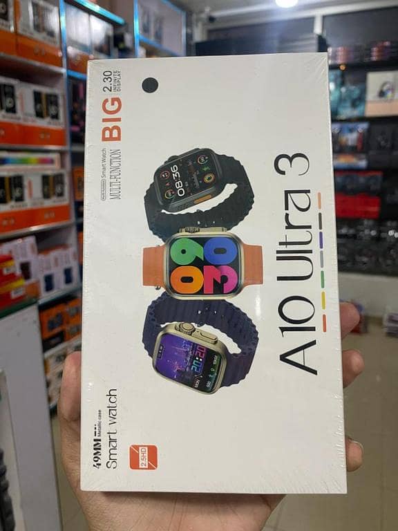 A10 Ultra 3 Smart Watch | 2.2" HD Display | Bluetooth Calling | Wireless Charging | Android & iOS Compatible