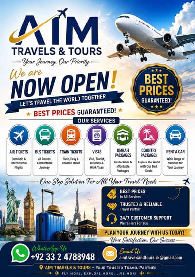 Contact Us For Tickets, Hotel Reservations , Visas , Packages