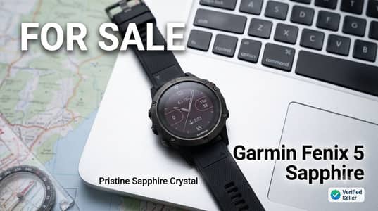Garmin Fenix 5 Sapphire Edition – 100% Working Perfect Condition