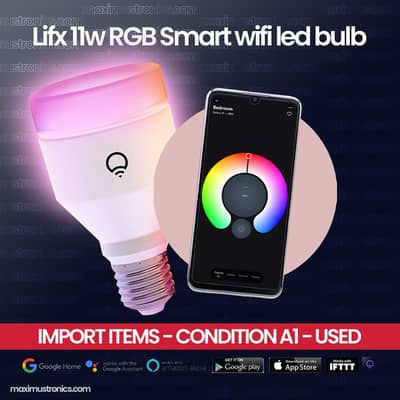 Lifx A19 11w RGB Smart wifi led bulb 1100 Lumens Temp 1500K to 9000K