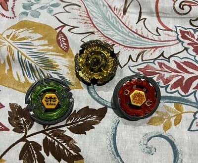 TT Beyblades (Kerbecs, Libra, Fireblaze)