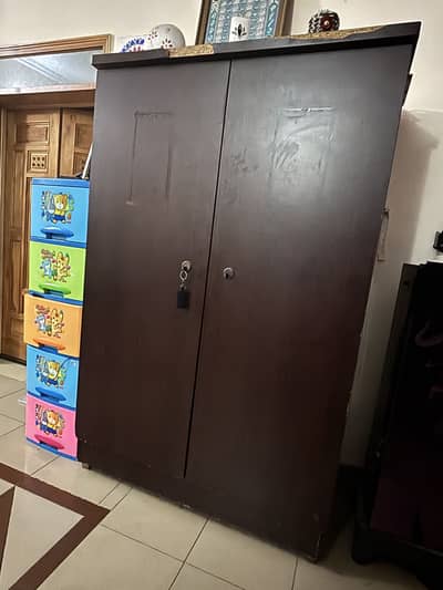 Wooden wardrobe