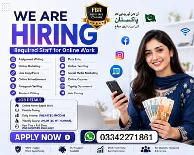 100% PARSON REAL ONLINE WORK AVAILABLE