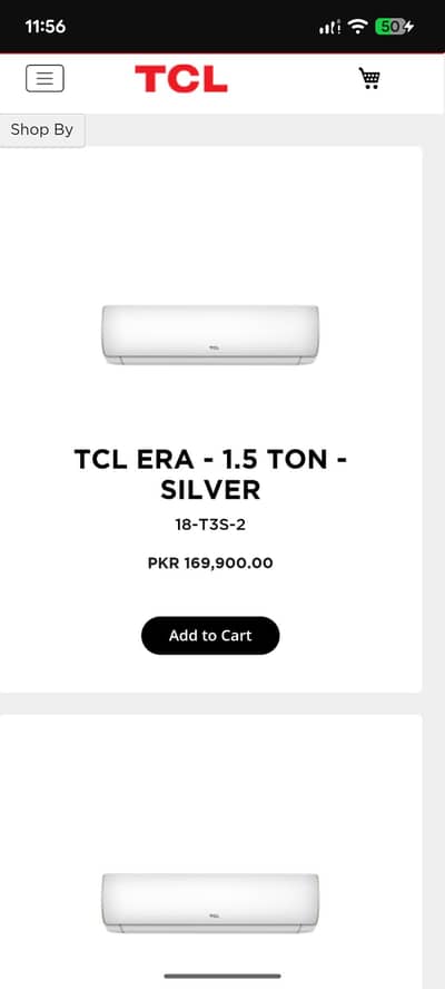 TCL t3 pro 1.5 ton inverter box pack