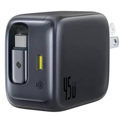 baseus 45 watt double pd mobile charger