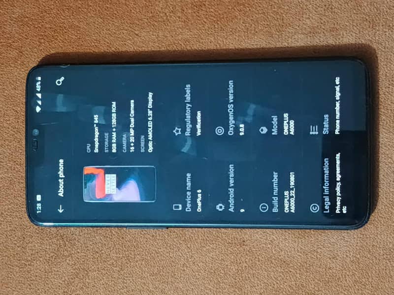 One Plus 6 4