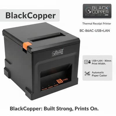 Black Copper BC-86AC 80mm Thermal Receipt Printer | Auto Cutter | USB