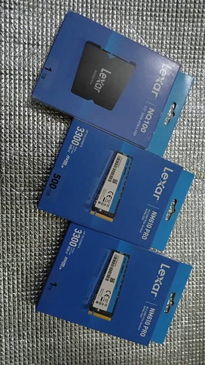 Lexar 1tb and 512 nvme and 2.5 ssd